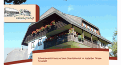 Desktop Screenshot of oberhoefenhof.de